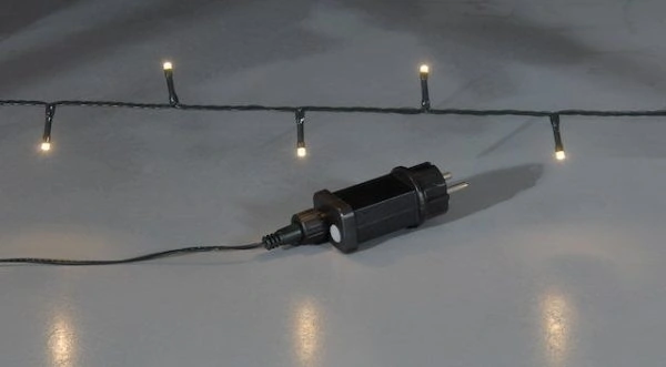 700 λαμπάκια LED σε σειρά, 35 m, πράσινο καλώδιο, σταθερή, με επέκταση, IP44, Θερμό Λευκό (Warm white) - Image 2