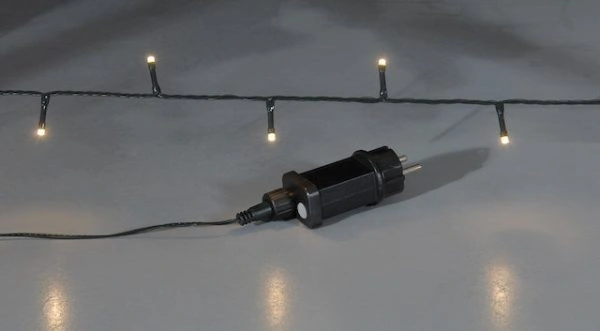 1300 λαμπάκια LED σε σειρά, 26 m, πράσινο καλώδιο, σταθερή, με επέκταση, IP44, Θερμό λευκό (Warm white) - Image 3