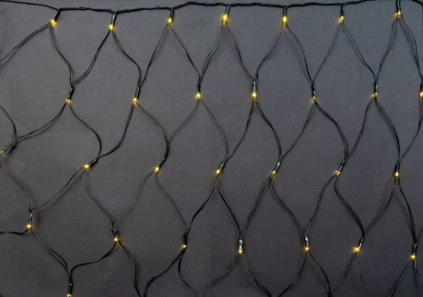 120 λαμπάκια LED δίχτυ, 3x0,4(h) m, πράσινο καλώδιο, με 8 προγράμματα, με επέκταση, IP44, Θερμό Λευκό (Warm white)