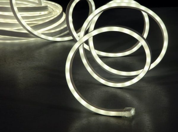 Φωτοσωλήνας blister πλακέ NEON LED 10 m σταθερός Εσωτερικού και Εξωτερικού χώρου IP44 Ψυχρό Λευκό