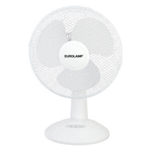 Eurolamp Ανεμιστήρας επιτραπέζιος 45W, Φ34cm, 51(h) cm, Λευκός