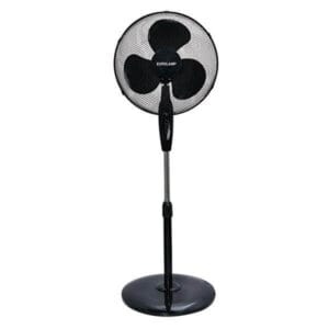 Eurolamp Ανεμιστήρας με ορθοστάτη 60W, Φ43cm, 1,25(h) m, Μαύρος