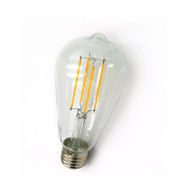 Λάμπα LED FILAMENT (COG), διάφανη αβοκάντο, 12W, Ε27, 2800Κ Θερμό