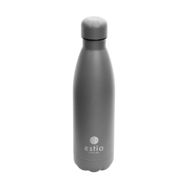 Estia Μπουκάλι Θερμός Travel Flask Save the Aegean, 500ml, Matte grey - Γκρι - Image 3