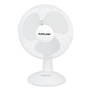 Eurolamp Ανεμιστήρας επιτραπέζιος 55W, Φ40cm, 58(h) cm, Λευκός