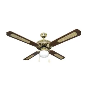 Eurolamp Ανεμιστήρας οροφής 70W με 1 φως E27, Φ132cm, Καφέ