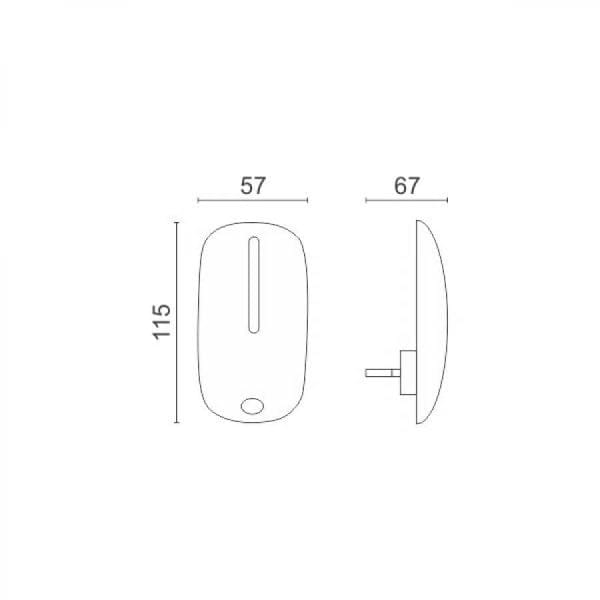 Spotlight Φωτάκι νυκτός με φωτοκύτταρο LED 05W5W 6000K 2