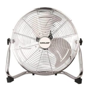 Eurolamp Ανεμιστήρας μεταλλικός δαπέδου 90W, Φ40cm, 51(h) cm, Inox