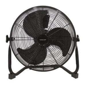 Eurolamp Ανεμιστήρας μεταλλικός δαπέδου 90W, Φ40cm, 51(h) cm, Μαύρος