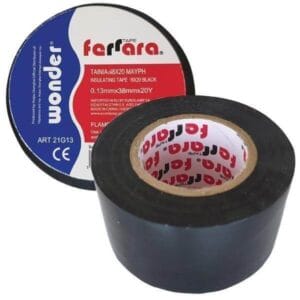 Eurolamp Μονωτική Ταινία PVC, 48mm x 20m, Μαύρη