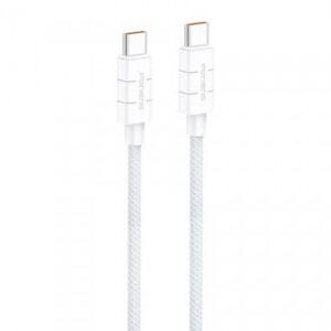 Foneng Καλώδιο USB-C - USB-C, 1,2m, Λευκό