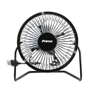 Primo Ανεμιστήρας επιτραπέζιος, 2.5W, Φ10cm, 15(h) cm, με σύνδεση USΒ, Μαύρος