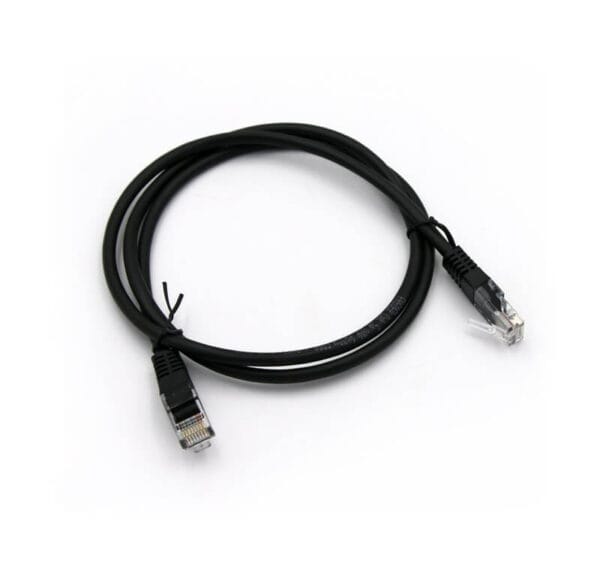 Adeleq Καλώδιο Patch Cord Δικτύου (Ethernet) UTP Cat5e Pro, 1m, Μαύρο