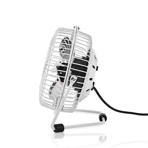 Dictro Lux Ανεμιστήρας επιτραπέζιος, 2.5W, Φ12cm, 15(h) cm, με σύνδεση USΒ, Λευκός - Image 2