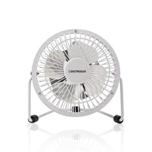 Dictro Lux Ανεμιστήρας επιτραπέζιος, 2.5W, Φ12cm, 15(h) cm, με σύνδεση USΒ, Λευκός