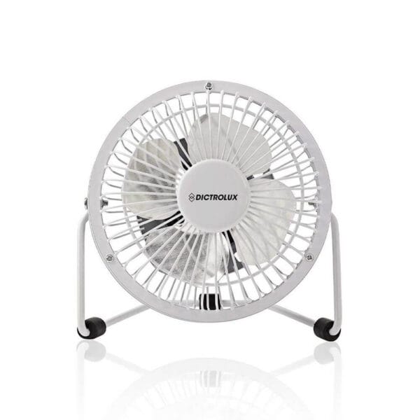 Dictro Lux Ανεμιστήρας επιτραπέζιος, 2.5W, Φ12cm, 15(h) cm, με σύνδεση USΒ, Λευκός