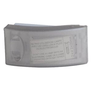 Eurolamp Μπουτόν Κουδουνιού Εξωτερικό με λυχνία PB-02, ΙΡ44, Λευκό