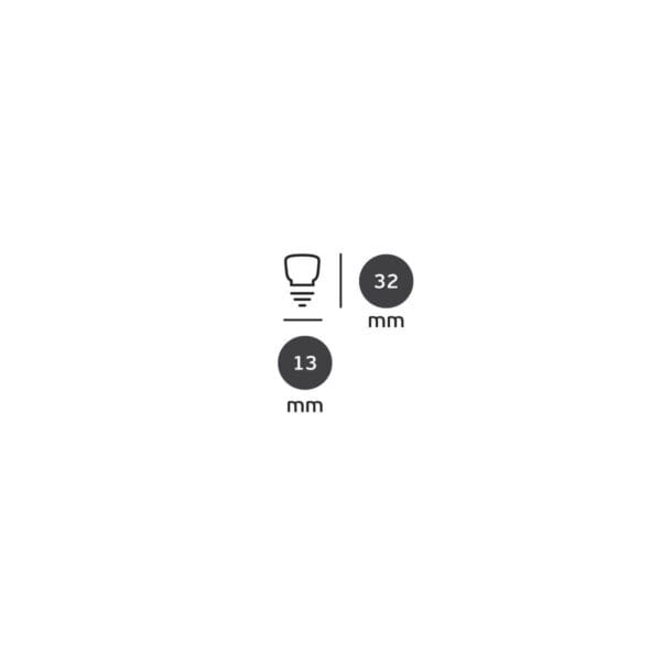 VK Lighting Λαμπάκι ένδειξης πίνακα, 5W, για Ντουί E10, νέον - Image 2