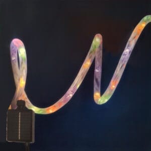 Φωτοσωλήνας blister LED 6 m με ηλιακό συλλέκτη – solar panel, σταθερός, Εσωτερικού και Εξωτερικού χώρου, IP44, Πολύχρωμο (Χρωματιστό-Multi)