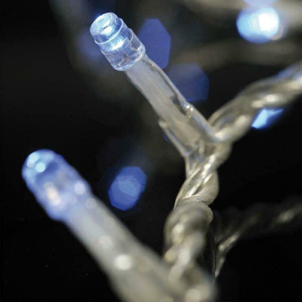 100 λαμπάκια LED σε σειρά, 5 m, διάφανο καλώδιο, σταθερή, με επέκταση, σύνδεση με διπολικό φις, IP20, Μπλε 1 100 λαμπάκια LED σε σειρά 5 m διάφανο καλώδιο σταθερή με επέκταση σύνδεση με διπολικό φις IP20 Μπλε e1763470708481