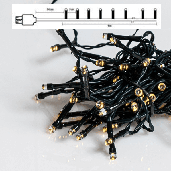 180 λαμπάκια LED σε σειρά, 9 m, πράσινο καλώδιο, 8 προγράμματα, με USB Σύνδεση, Θερμό Λευκό (Warm white) 1 180 λαμπάκια LED σε σειρά 9 m πράσινο καλώδιο 8 προγράμματα με USB Σύνδεση Θερμό Λευκό Warm white