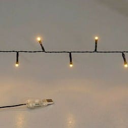 180 λαμπάκια LED σε σειρά, 9 m, πράσινο καλώδιο, 8 προγράμματα, με USB Σύνδεση, Θερμό Λευκό (Warm white) 3 180 λαμπάκια LED σε σειρά, 9 m, πράσινο καλώδιο, 8 προγράμματα, με USB Σύνδεση, Θερμό Λευκό (Warm white) - Image 2