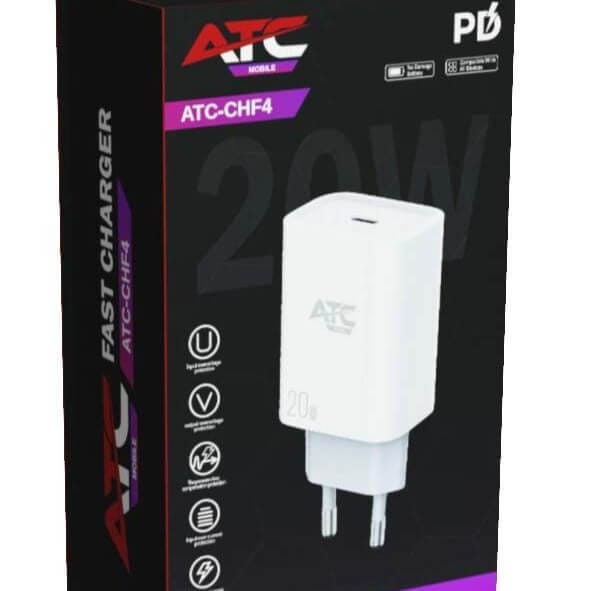 ATC Φορτιστής χωρίς καλώδιο, 1 Θύρα USB-C, Λευκός 3 ATC Φορτιστής χωρίς καλώδιο, 1 Θύρα USB-C, Λευκός - Image 2