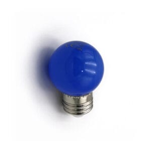 Adeleq Λάμπα LED σφαιρική G45, 2W, για ντουί Ε27, Μπλε