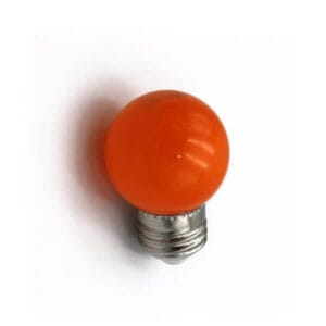 Adeleq Λάμπα LED σφαιρική G45, 2W, για ντουί Ε27, Πορτοκαλί