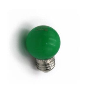 Adeleq Λάμπα LED σφαιρική G45, 2W, για ντουί Ε27, Πράσινη