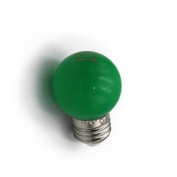 Adeleq Λάμπα LED σφαιρική G45, 2W, για ντουί Ε27, Πράσινη 1 Adeleq Λάμπα LED σφαιρική G45 2W για ντουί Ε27 Πράσινη