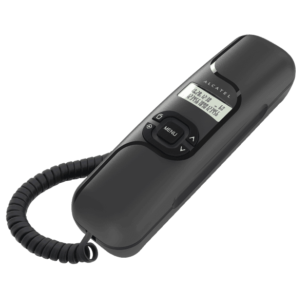 Alcatel Ενσύρματο τηλέφωνο Γόνδολα με αναγνώριση κλήσης Μαύρο
