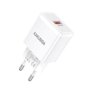 Kakusiga Φορτιστής 18W χωρίς καλώδιο, 1 Θύρα USB-A, Λευκός