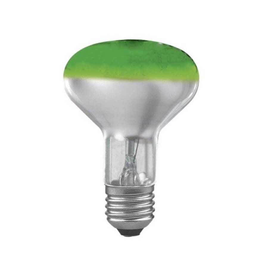 Leuci Λάμπα R63, 40W, για Ντουί E27, Πράσινη 1 Leuci Λάμπα Πυρακτώσεως R63 40W για Ντουί E27 Πράσινη