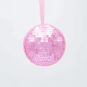 Mπάλα Disco Ροζ, 10 cm