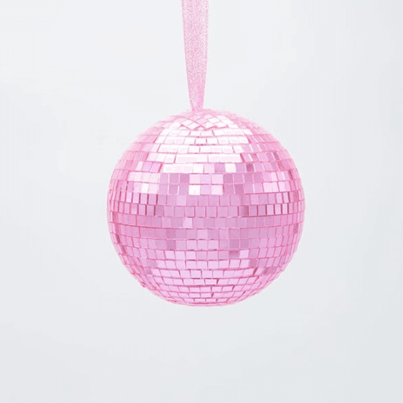 Mπάλα Disco Ροζ 10 cm