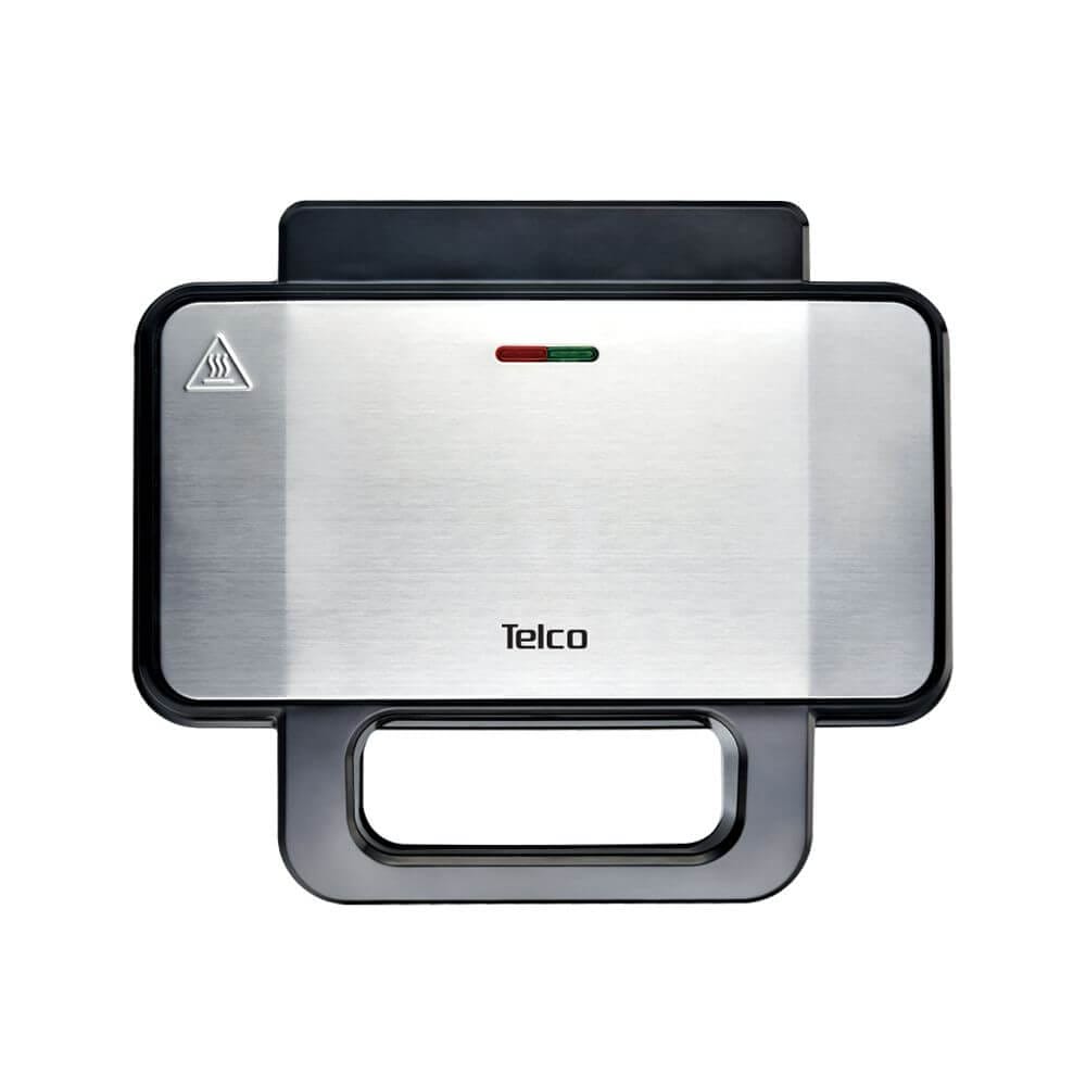 Telco Τοστιέρα-Σαντουιτσιέρα 1000W, με XL grill πλάκες, Μαύρη & Inox 3 Telco Τοστιέρα-Σαντουιτσιέρα 1000W, με XL grill πλάκες, Μαύρη & Inox - Image 2