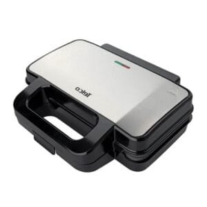 Telco Τοστιέρα-Σαντουιτσιέρα 1000W, με XL grill πλάκες, Μαύρη & Inox