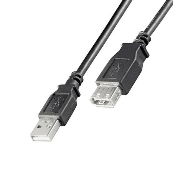 Καλώδιο USB 2.0 επέκτασης male female 3m Μαύρο