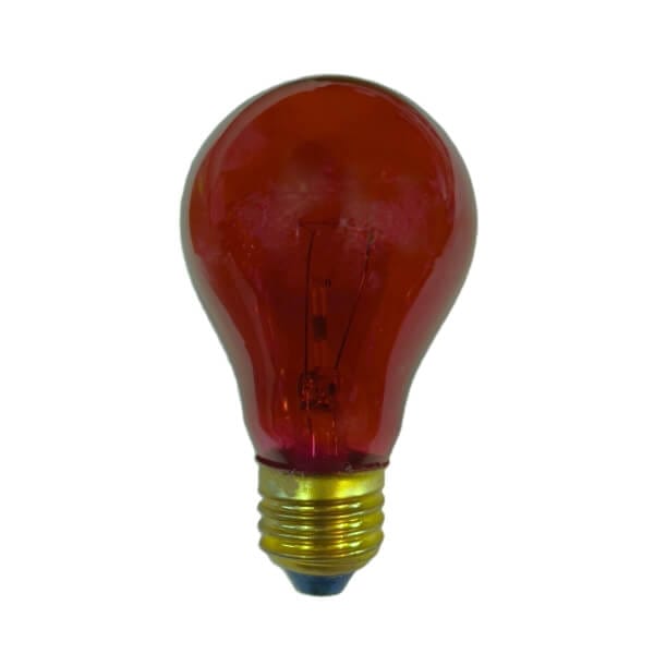 Λάμπα Πυρακτώσεως διάφανη 40W για Ντουί E27 Κόκκινη