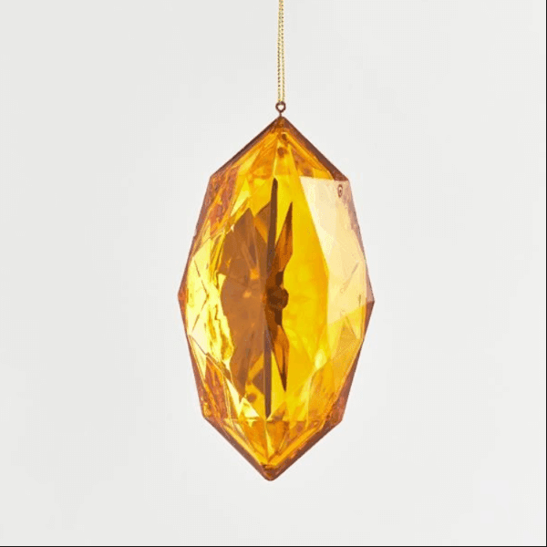 Στολίδι Διαμάντι 7x45x135cm Σκούρο κεχριμπάρι