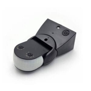 Adeleq Ανιχνευτής κίνησης τοίχου υπερύθρων, επίπεδος, 180°, 6A, Μαύρος