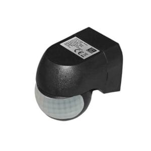 Adeleq Ανιχνευτής κίνησης τοίχου υπερύθρων, σφαιρικός, 180°, 6A, Μαύρος