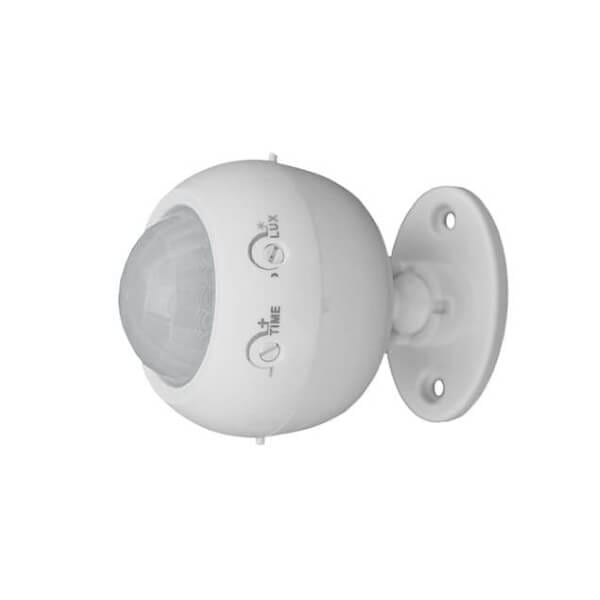 Adeleq Ανιχνευτής κίνησης τοίχου υπερύθρων σφαιρικός 360° 6A Λευκός