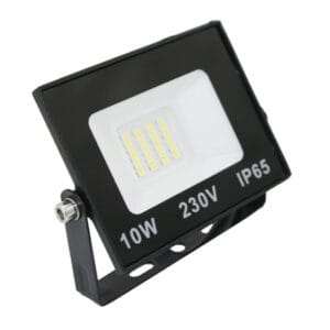 Adeleq μαύρος προβολέας, SMD LED, 10W, 4000Κ, IP65
