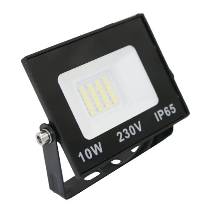 Adeleq μαύρος προβολέας SMD LED 10W 4000Κ IP65