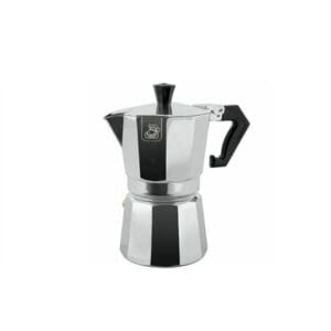 Gusto Casa Μπρίκι Espresso Καφέ, 3 cups, Ασημί