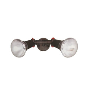 ITS Μαύρο Σποτ τοίχου διπλό PAR38, Ε27, IP44