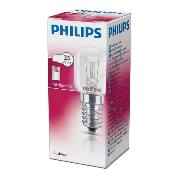 Philips Λαμπάκι Ψυγείου, 25W, για Ντουί E14 (μινιόν) 1 Philips Λαμπάκι Ψυγείου 25W για Ντουί E14 μινιόν