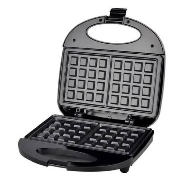 Sonifer Βαφλιέρα για Τετράγωνες Βάφλες 2 Θέσεων 750W Μαύρη